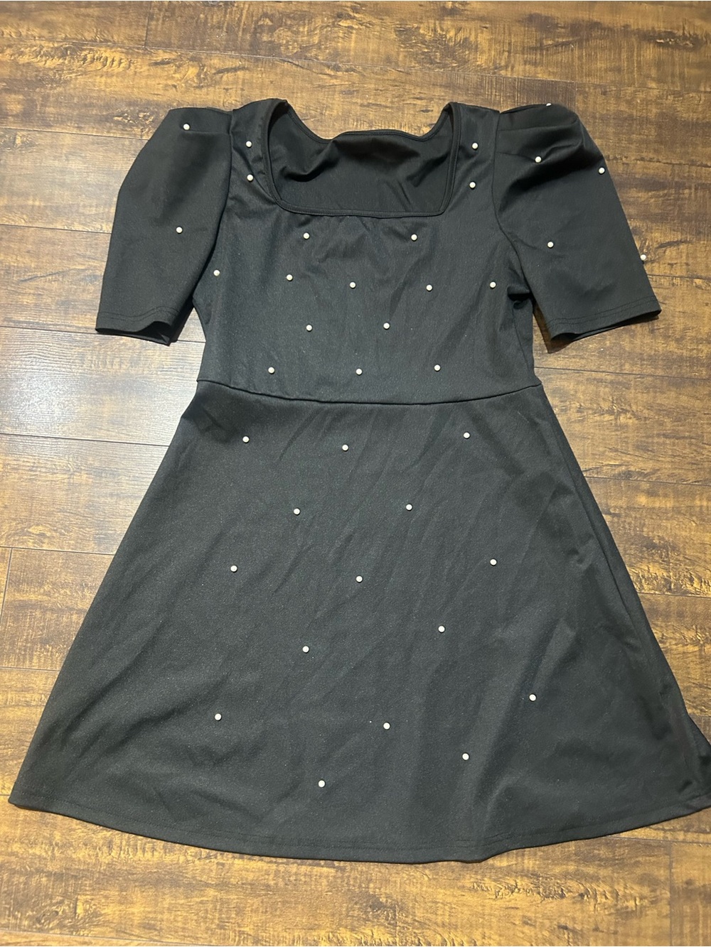 ✨ 3/$25 ✨ Black Pearl-Accent Dress